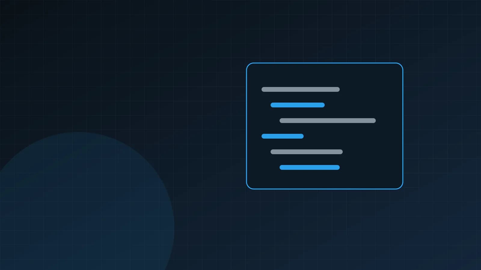 رسم تجريدي لنافذة محرر أكواد بألوان المدوّنة